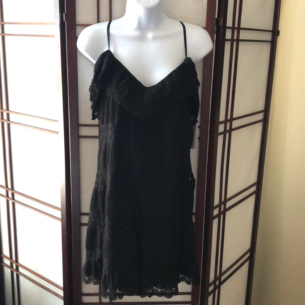 NWT Guess LA ruffle lace romper
